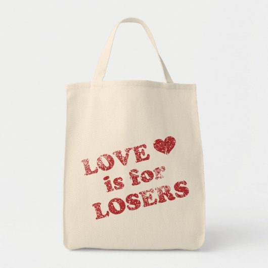 Tote Bag L'amour est pour les perdants (Devant)