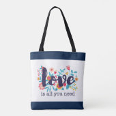 Tote Bag "L'amour est tout ce dont vous avez besoin" (Dos)