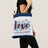 Tote Bag "L'amour est tout ce dont vous avez besoin" (De près)