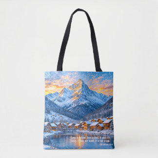 Tote Bag L'amour est un Noël patient