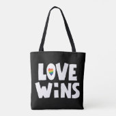 Tote Bag L'amour gagne (Dos)
