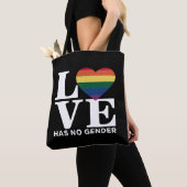 Tote Bag L'amour n'a pas de genre LGBTQ Mois de fierté arc- (De près)