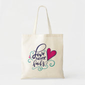 Tote Bag L'amour n'échoue jamais (Devant)
