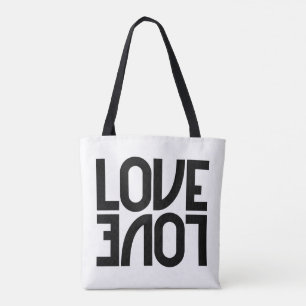 Tote Bag L'amour reflété Monochrome