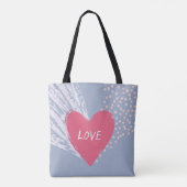 Tote Bag L'amour sur un coeur (Dos)