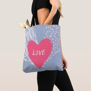 Tote Bag L'amour sur un coeur