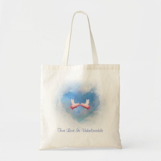 Tote Bag L'Amour Véritable Est Incroyable (Devant)