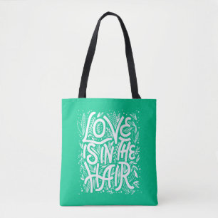 Tote Bag L'amour vert est dans les cheveux