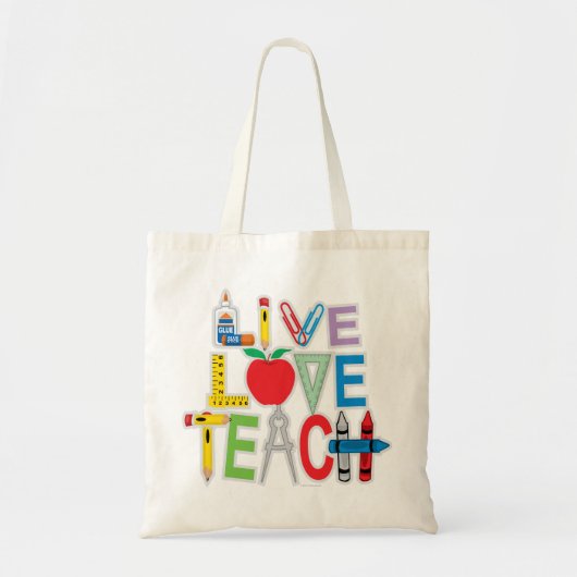 Tote Bag L'amour vivant enseignent (Devant)