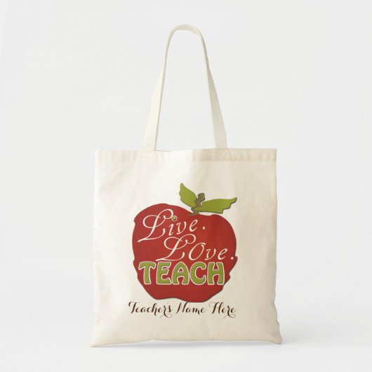 Tote Bag L'amour vivant enseignent le cadeau de professeur (Devant)