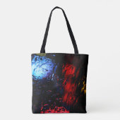 Tote Bag Lampe LED rouge et bleue (Dos)