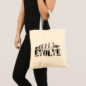 Tote Bag L'amusement couché d'évolution de bicyclette (Devant (produit))