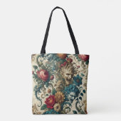 Tote Bag L'Anarchie des Arcanes - Émeute florale gothique G (Dos)