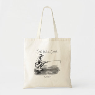 Tote Bag Lancer. Attendre. Attraper