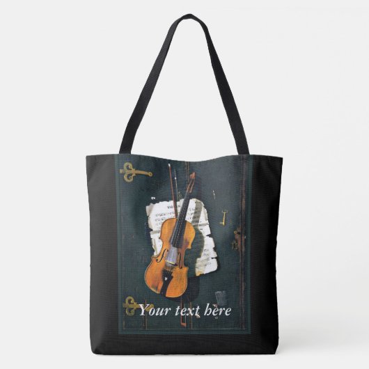 Tote Bag L'ancien MODÈLE de violon (Dos)