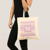 Tote Bag Landes lilas monogrammes (Devant (produit))