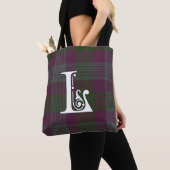 Tote Bag Lang Clan Tartan Monogramme (De près)