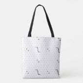 Tote Bag Langue, Blanc vert (Dos)