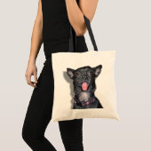 Tote Bag Langue de chien de chiwawa (Devant (produit))