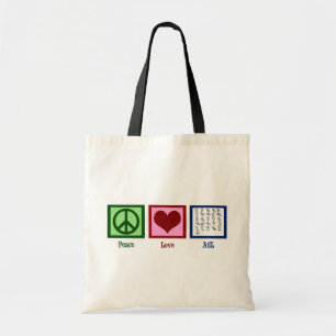 Tote Bag Langue des signes Peace Love