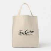 Tote Bag Langue du canard de Kawaii "Trop mignonne pour êtr (Dos)