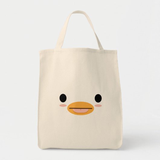 Tote Bag Langue du canard de Kawaii "Trop mignonne pour êtr (Devant)