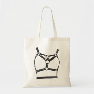 Tote Bag Lanières de harnais en cuir