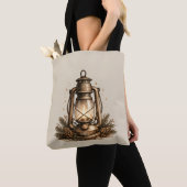 Tote Bag Lanterne de Fête Cosy (De près)