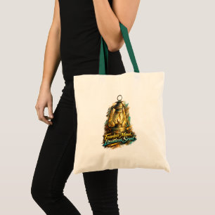 Tote Bag Lanterne Inspirante Âme Sans Limite Esprit Sans Pe