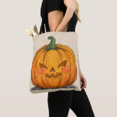 Tote Bag Lanterne Jack O' éffrayant (De près)