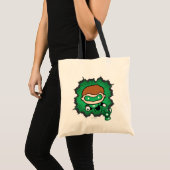 Tote Bag Lanterne verte de Chibi qui traverse l'espace (Devant (produit))