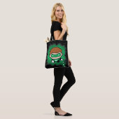 Tote Bag Lanterne verte de Chibi qui traverse l'espace (Sur le modèle)