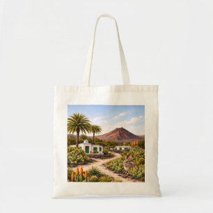 Tote Bag Lanzarote Îles Canaries Volcan Cactus Faune