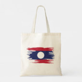Tote Bag Laos Drapeau Art (Dos)