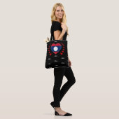 Tote Bag Laos Drapeau et Coeur, Laos Drapeau mode / sport (Sur le modèle)