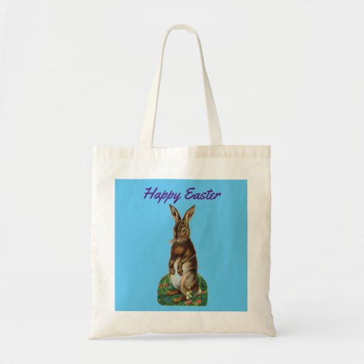 Tote Bag Lapin à pied vintage (Devant)
