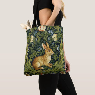 Tote Bag Lapin Art nouveau dans le jardin