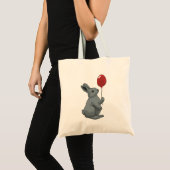 Tote Bag Lapin avec ballon (Devant (produit))
