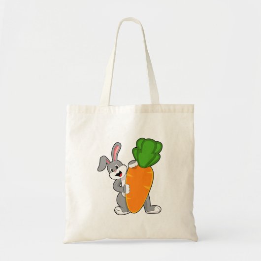 Tote Bag Lapin avec carotte (Devant)