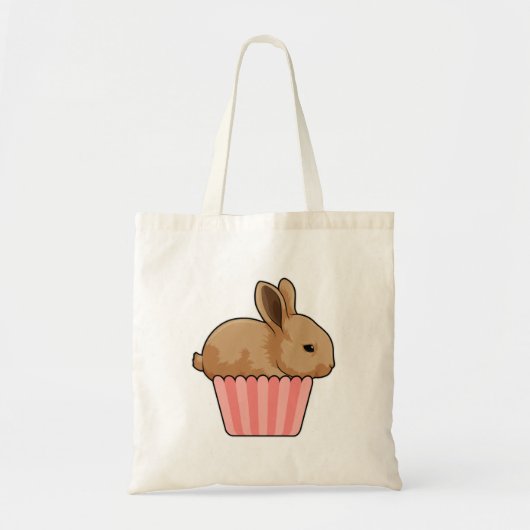 Tote Bag Lapin avec muffin (Devant)