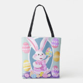 Tote Bag lapin avec oeufs de pâques (Dos)