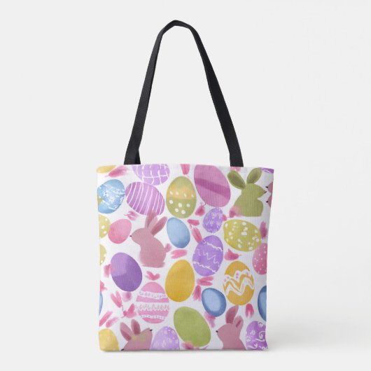 Tote Bag lapin avec oeufs de pâques (Dos)