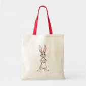 Tote Bag Lapin blanc debout (Devant)