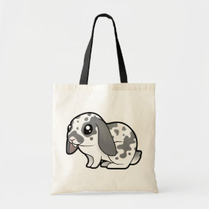 Tote Bag Lapin de bande dessinée (cheveux lisses d'oreille