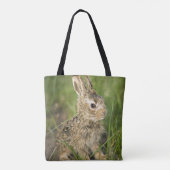Tote Bag Lapin de bébé dans l'herbe (Dos)