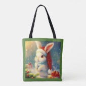 Tote Bag Lapin de Noël 2 (Dos)