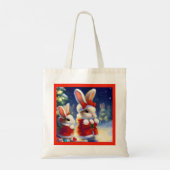 Tote Bag Lapin de Noël 3 (Dos)