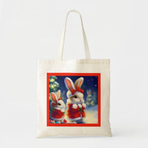 Tote Bag Lapin de Noël 3