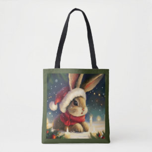 Tote Bag Lapin de Noël 4