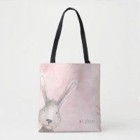 Lapin de Pâques à l'aquarelle personnalisé